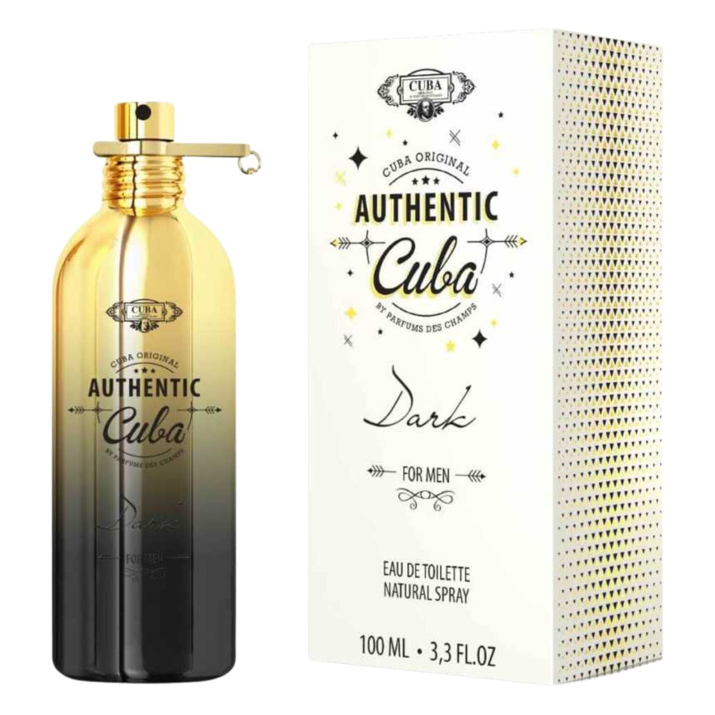 Cuba Authentic Dark 3.3oz Men EDT by Cuba