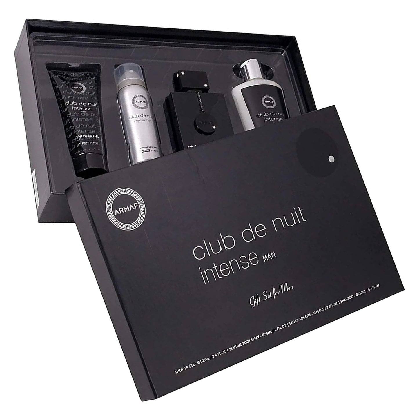 Armaf Club De Nuit Intense 4-Piece Set 3.6oz Men EDT Spray by Armaf