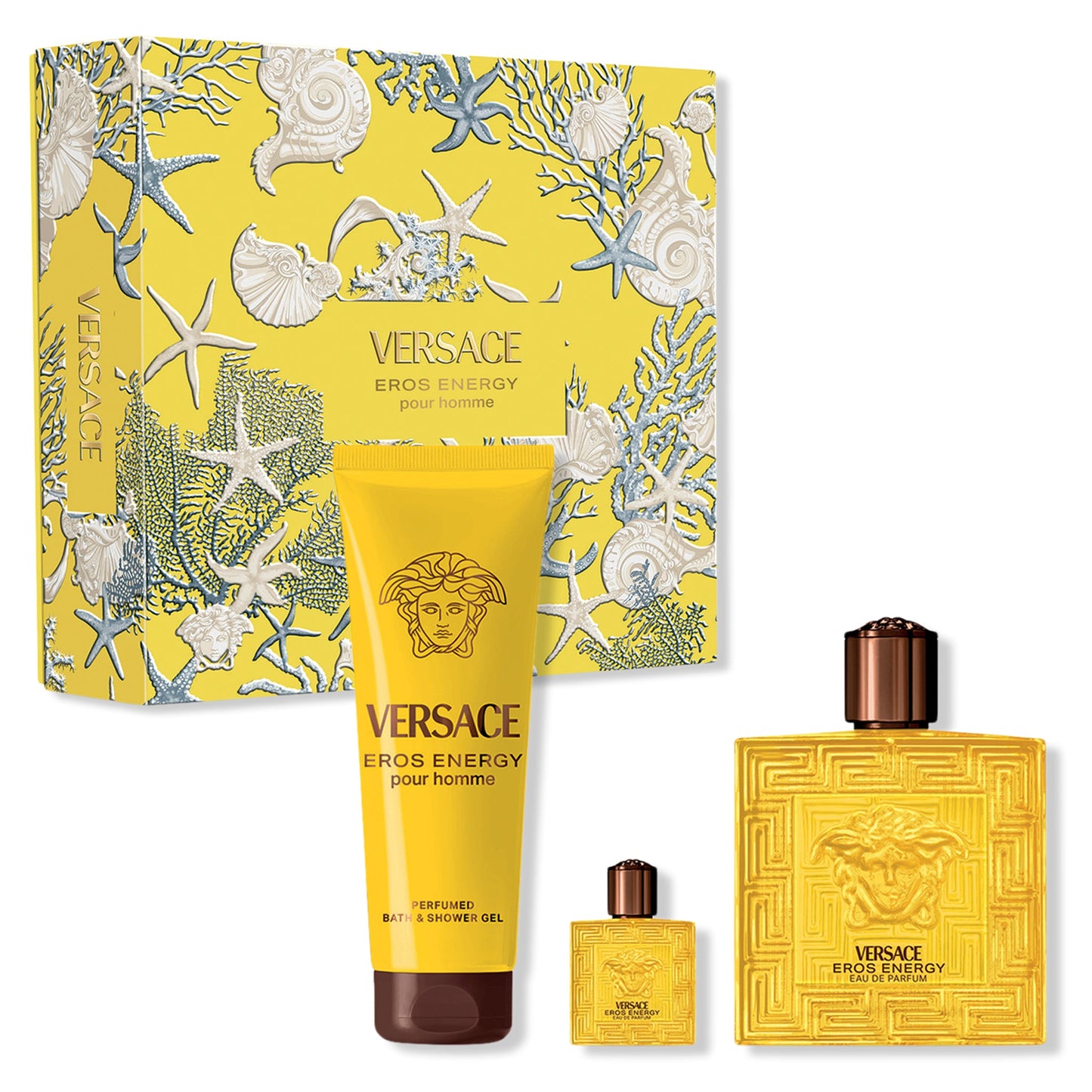 Versace Eros Energy 3-Piece Set 3.4oz EDP Spray by Versace
