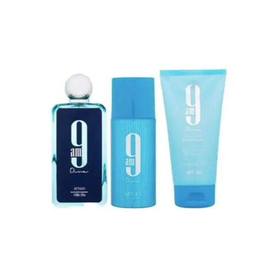 Afnan 9AM Dive 3pc Gift Set For Men - perfumesandrea