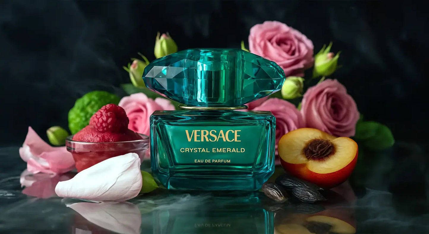 Crystal Emerald by Versace fresh floral woody scent for women