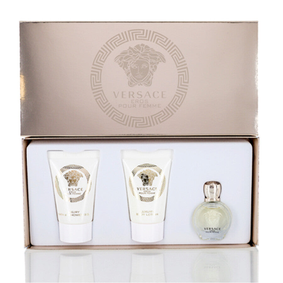 Versace Eros Mini Set 3-Piece 0.17oz Women EDP Spray by Versace