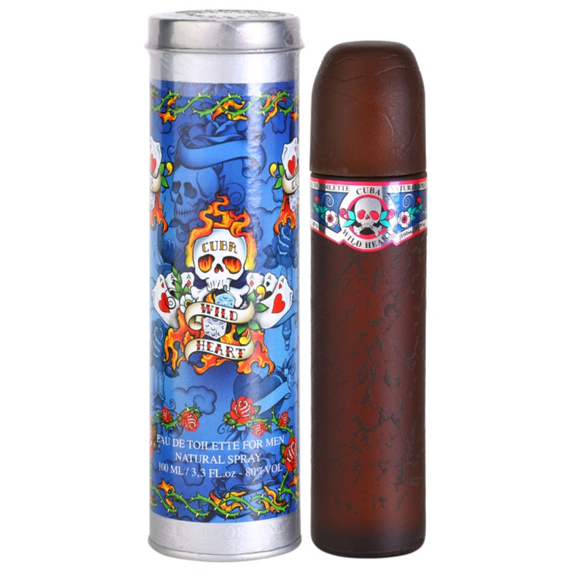 Cuba Wild Heart 3.3oz Men EDT Spray by Cuba