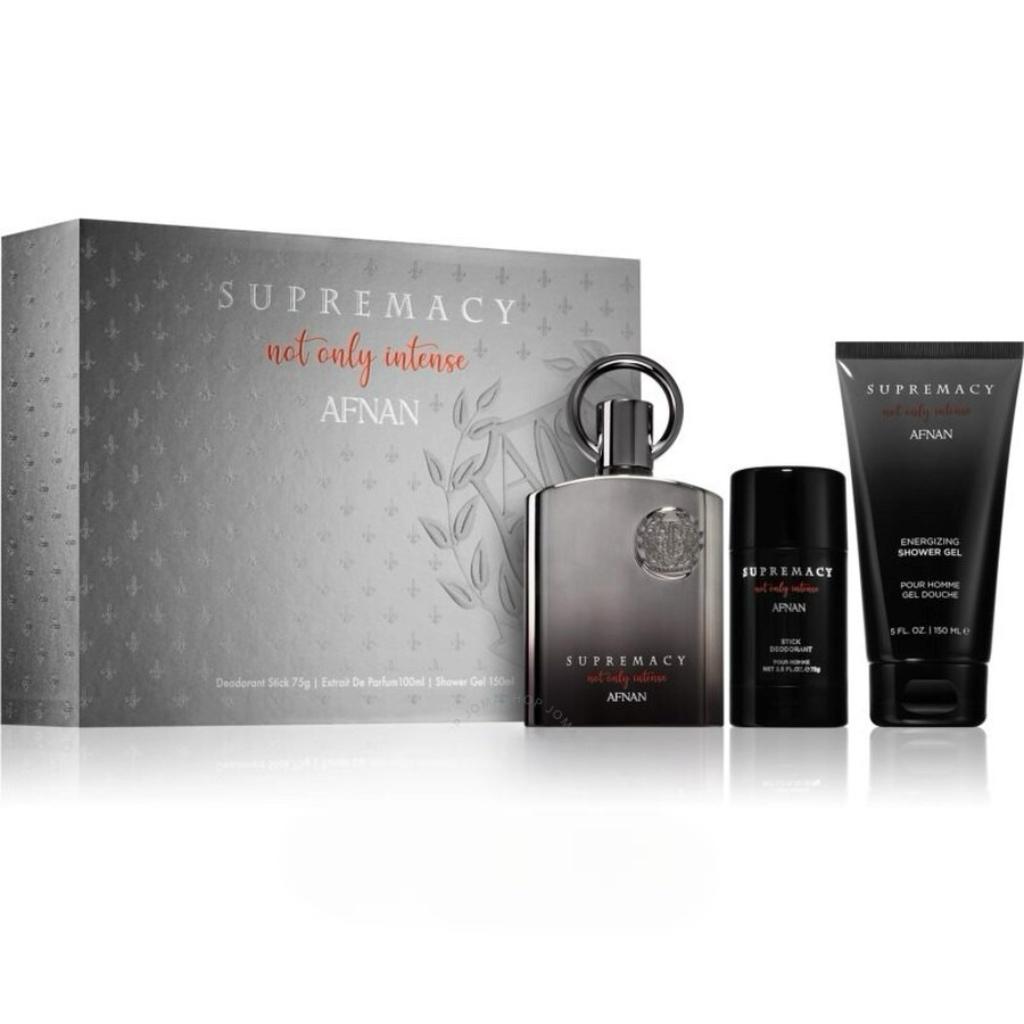 Afnan Supremacy Not Only Intense 3-Piece Set 3.4oz EDP Spray by Afnan