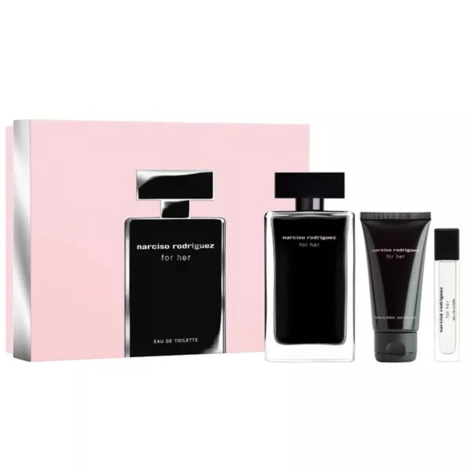 Narciso Rodriguez 3-Piece Set 3.3oz Women EDT Spray by Narciso Rodriguez