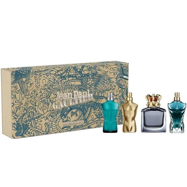 Jean Paul Gaultier Mini Set 4-Piece Set 0.24oz Men EDT Spray by Jean Paul Gaultier