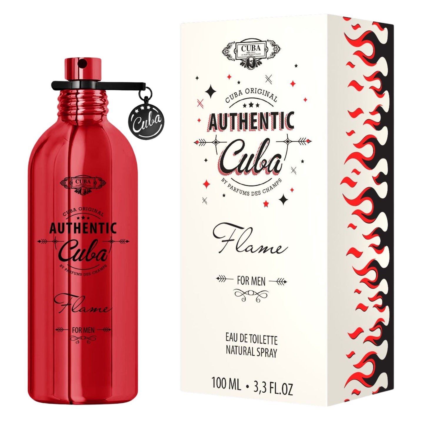 Cuba Authentic Flame 3.3oz Men EDT by Cuba