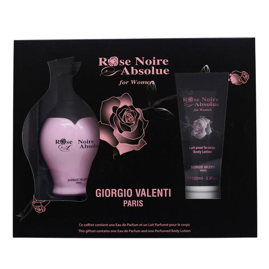 Rose Noire Absolue 2-Piece Set 3.4oz Women EDP Spray by Giorgio Valenti