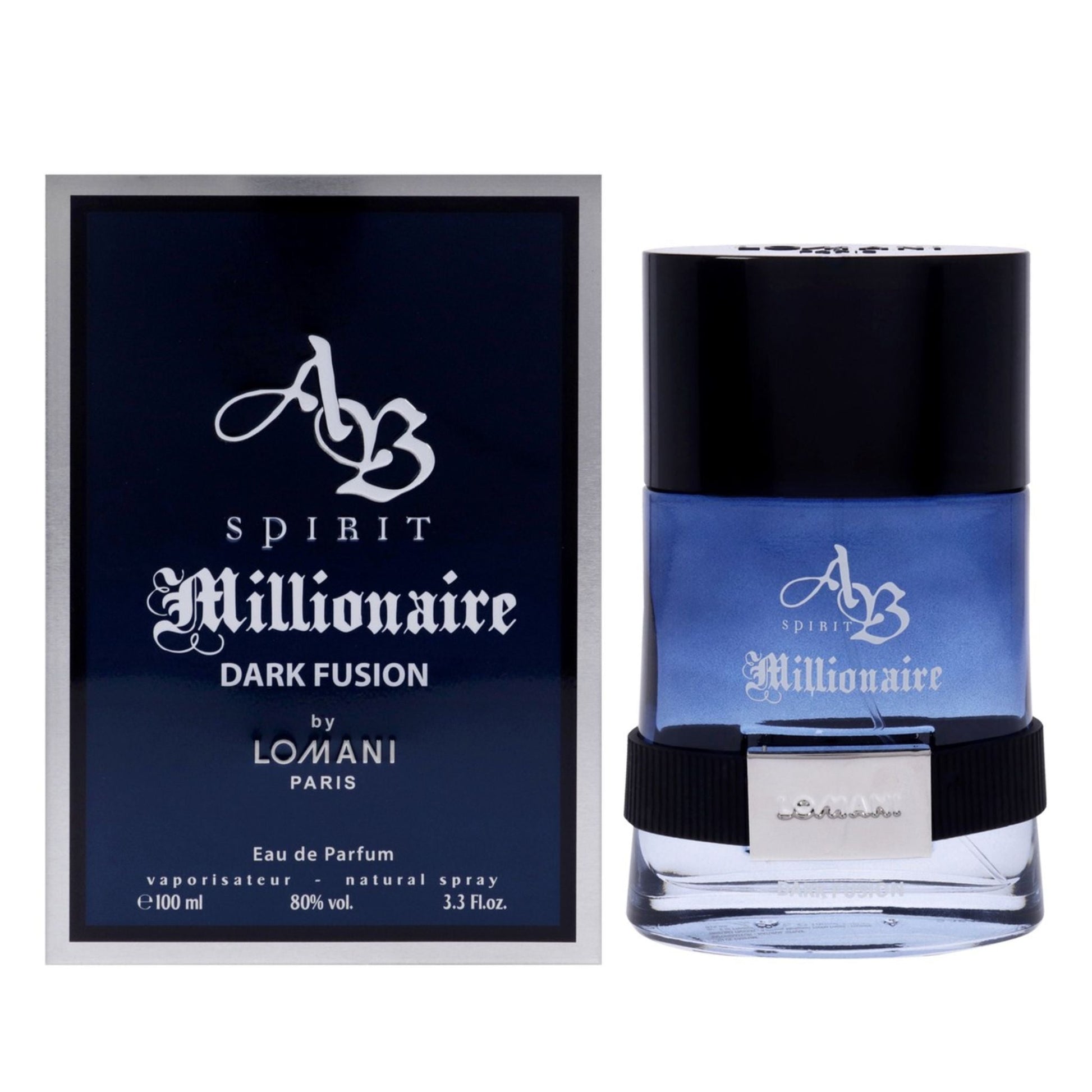 Lomani AB Spirit Millionaire Dark Fusion 3.3oz Men EDP Spray by Lomani