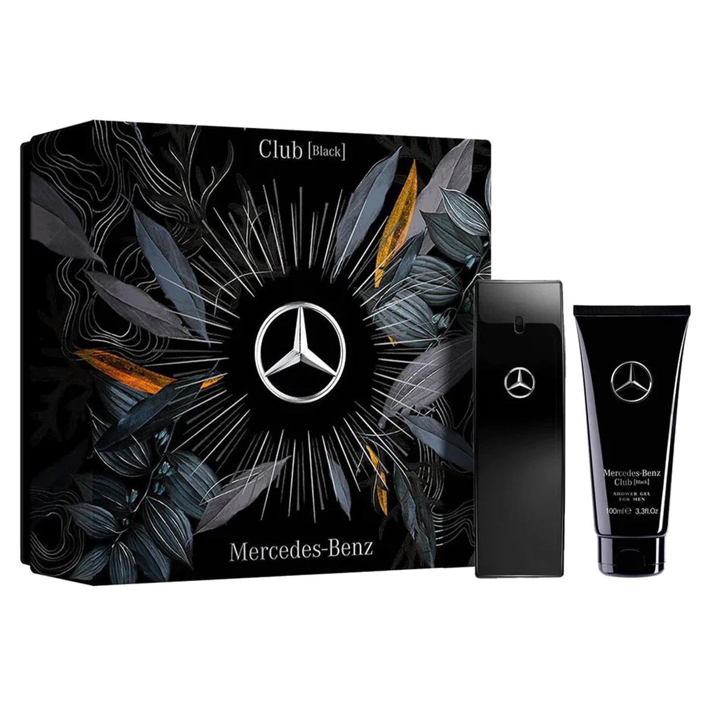 Mercedes-Benz Club Black 2-Piece Set 3.30oz Men EDT Spray by Mercedes-Benz