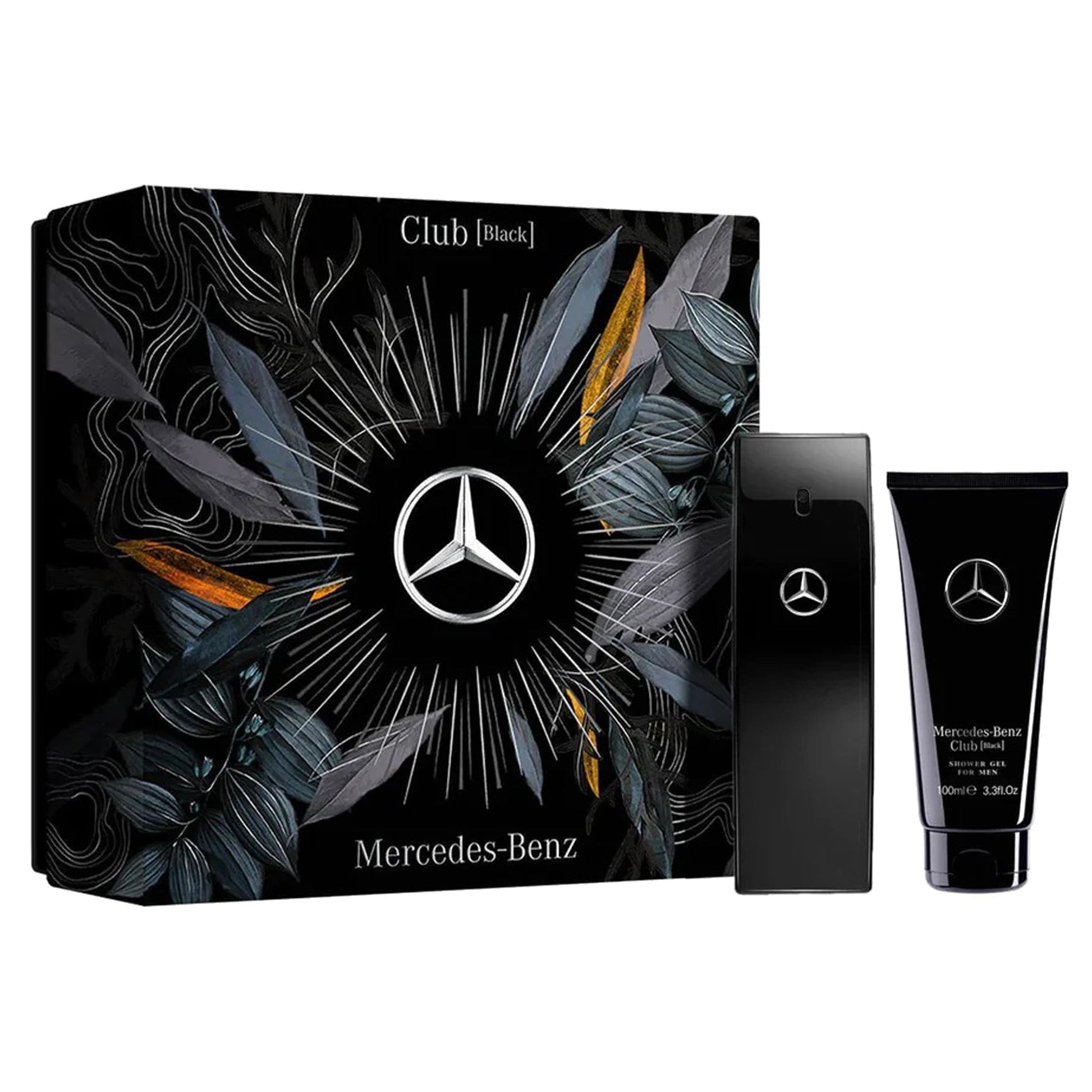 Mercedes-Benz Club Black 2-Piece Set 3.30oz Men EDT Spray by Mercedes-Benz