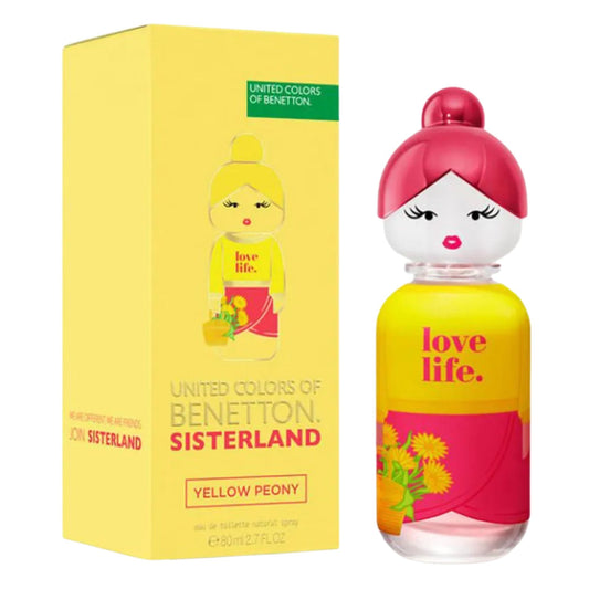 Benetton Sis Yellow Peony 2.7oz Women EDT by Benetton