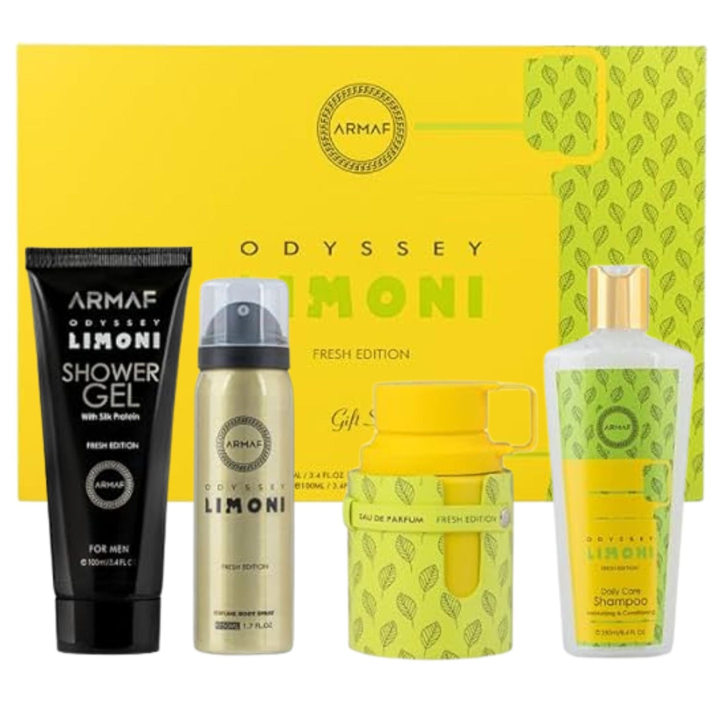 Armaf Odyssey Limoni Fresh Perfume 4-Piece Set 3.4oz Men EDP by Armaf