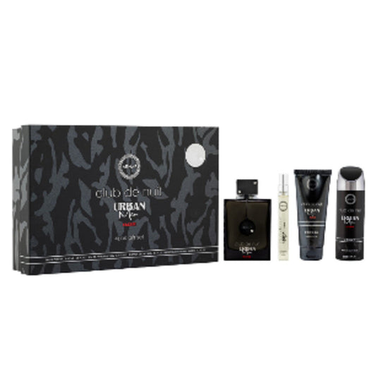 Armaf Club De Nuit Urban Elixir 4-Piece Set 3.6oz Men EDP Spray by Armaf