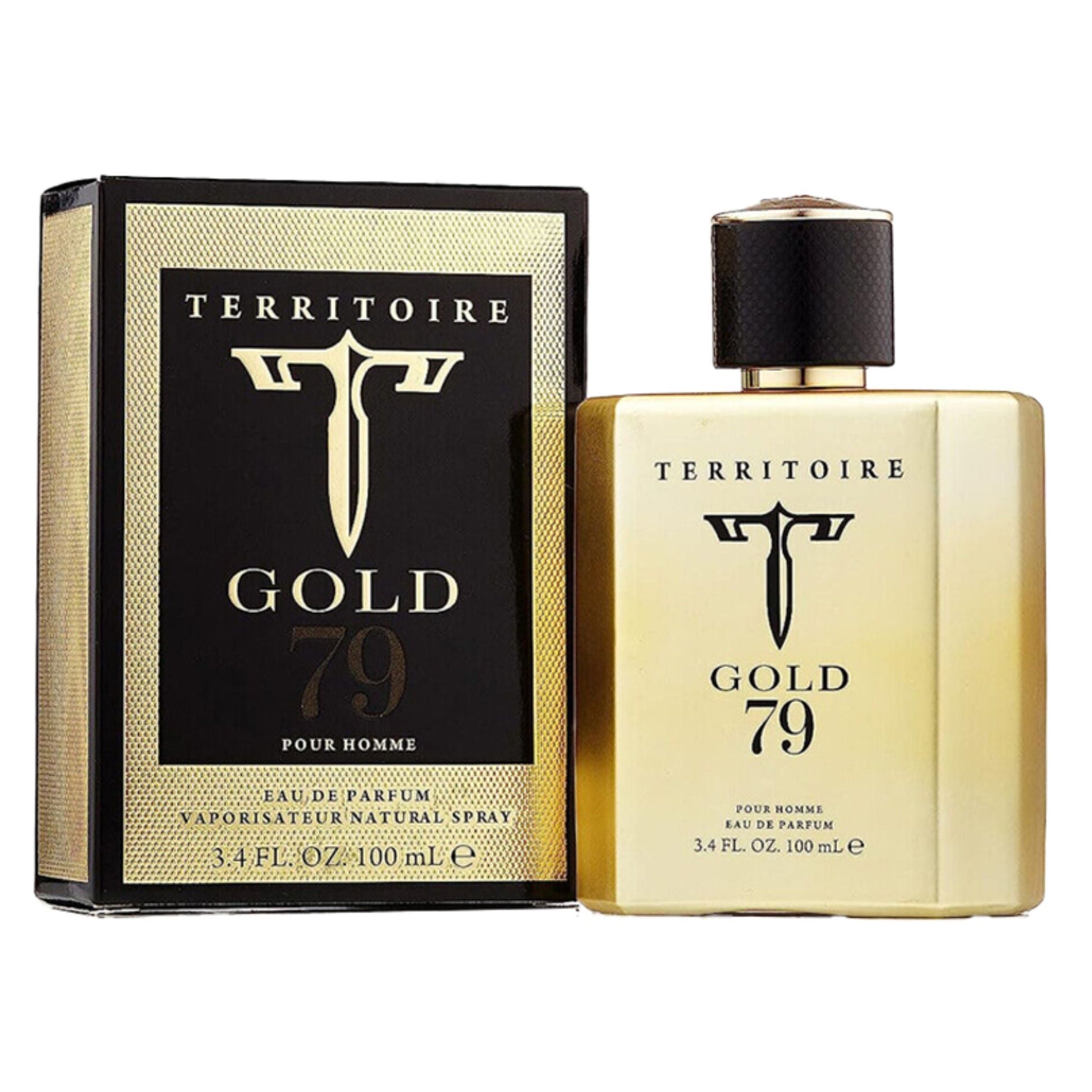 Territoire Gold79 3.4oz Men EDP Spray by YZY Perfume