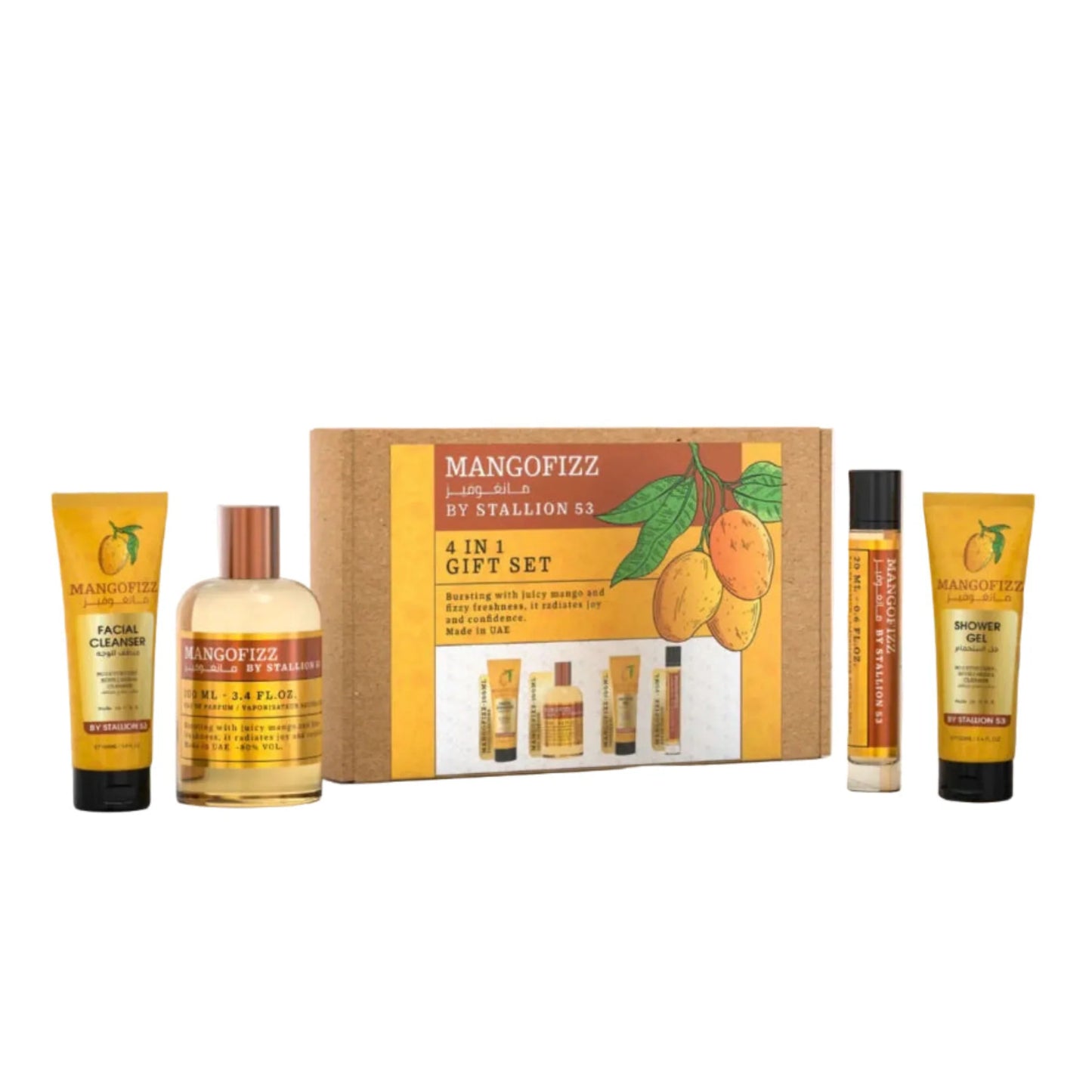 Emper Stallion 53 Mangofizz 4-Piece Set 3.4oz Unisex EDP Spray by Emper