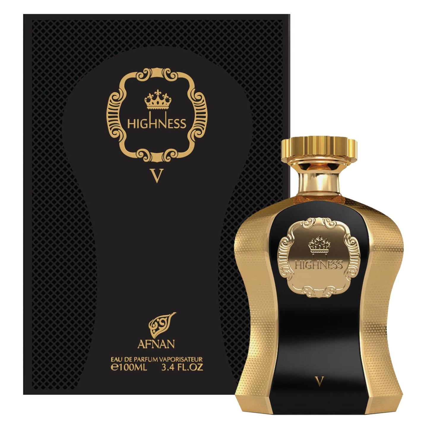 Afnan Highness V Black 3.4oz Unisex EDP Spray by Afnan