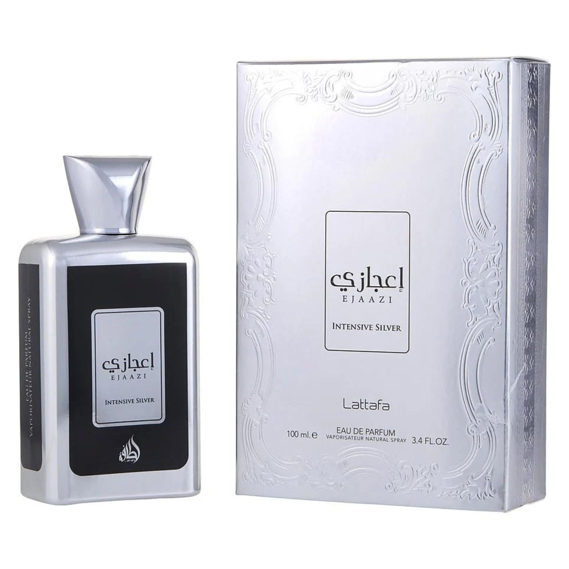 Lattafa Ejaazi Intensive Silver 3.4oz Unisex EDP Spray by Lattafa