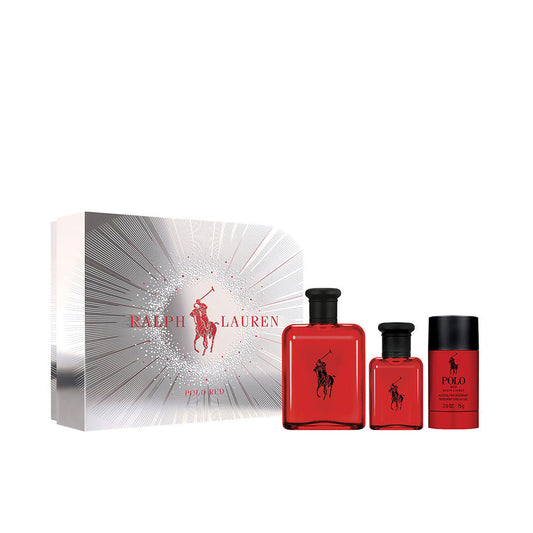Ralph Lauren Polo Red 3-Piece Set 4.2 Men EDT Spray by Ralph Lauren