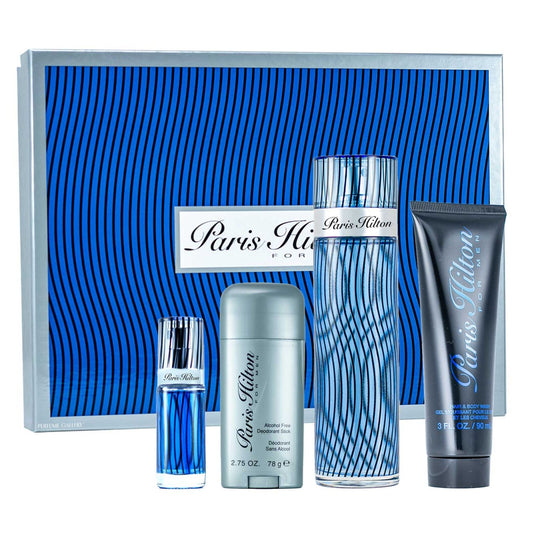 Paris Hilton 4-Piece Set 3.4oz Men EDT Spray by Paris Hilton