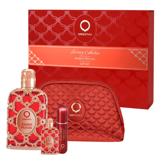 Orientica Amber Rouge 4-Piece Set 2.8oz Unisex EDP Spray by Orientica