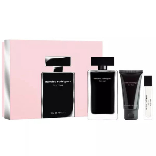 Narciso Rodriguez 3-Piece Set 3.3oz Women EDT Spray by Narciso Rodriguez