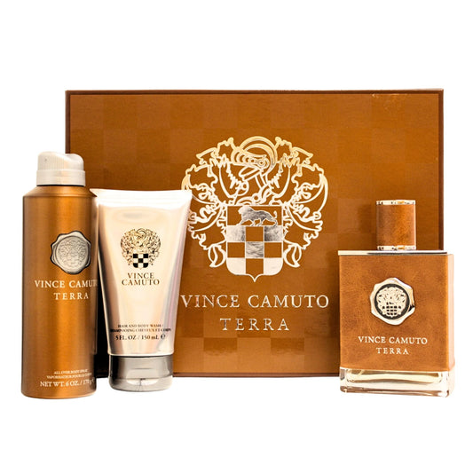 Vince Camuto Terra 3-Piece Set 3.4oz Men EDT Spray by Vince Camuto