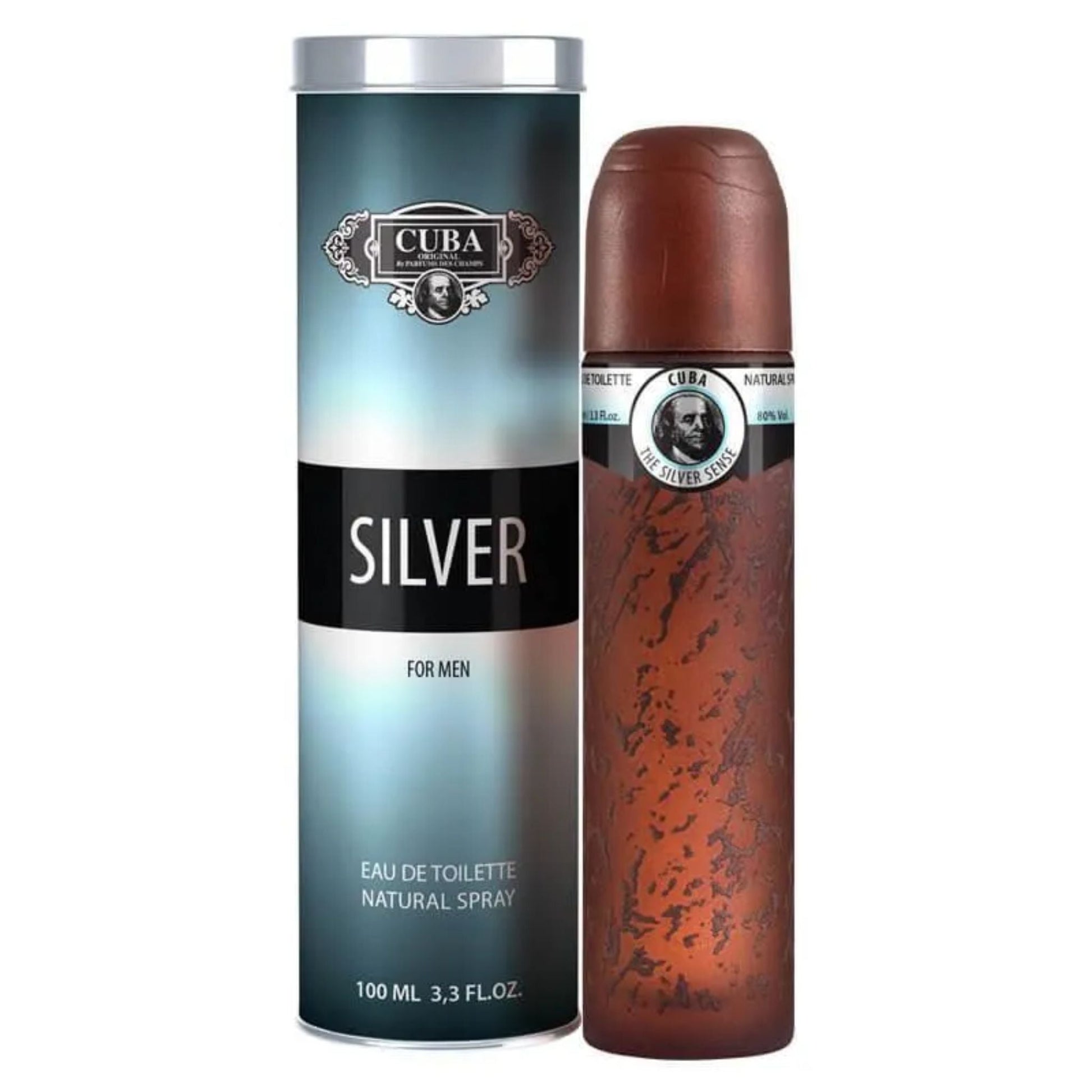 Cuba Silver 3.3oz Men EDT Spray by Cuba