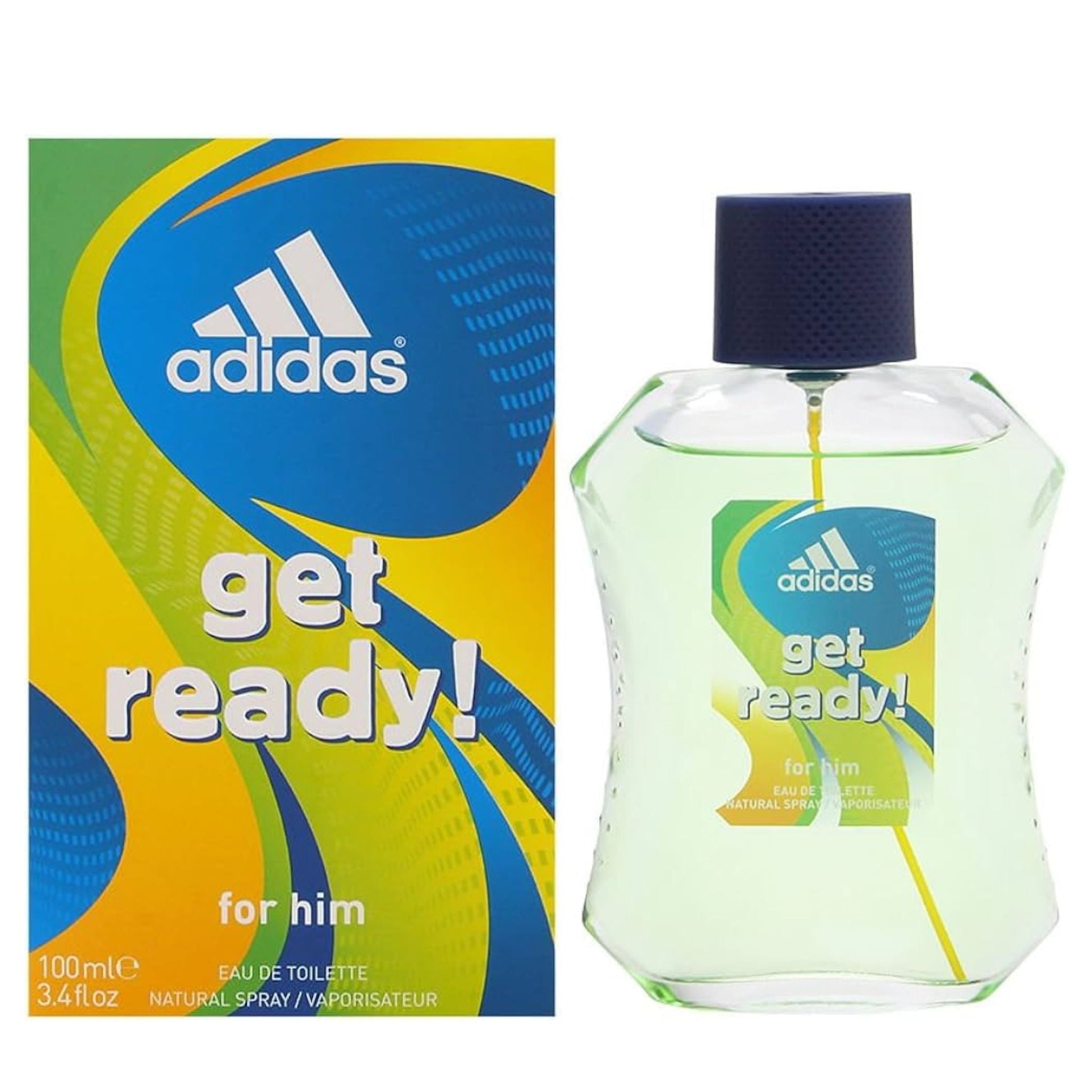 Adidas Get Ready 3.3oz Men EDT Spray by Adidas