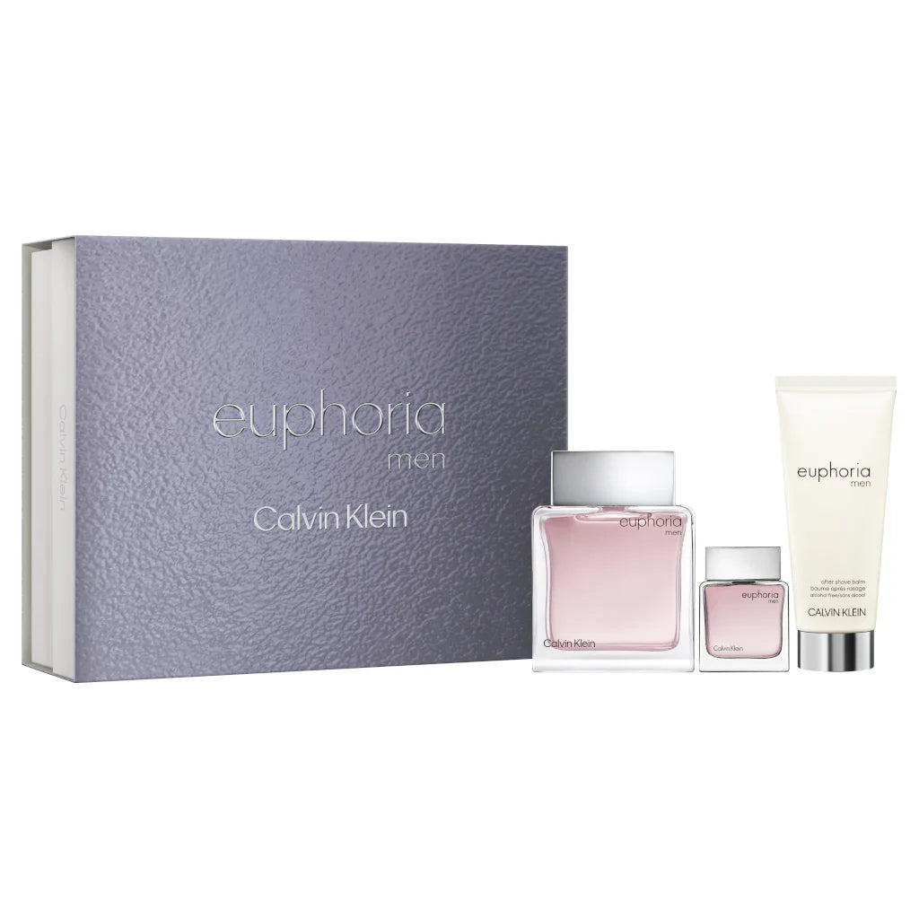 Calvin Klein Euphoria 3-Piece Set 3.3oz Men EDT Spray by Calvin Klein