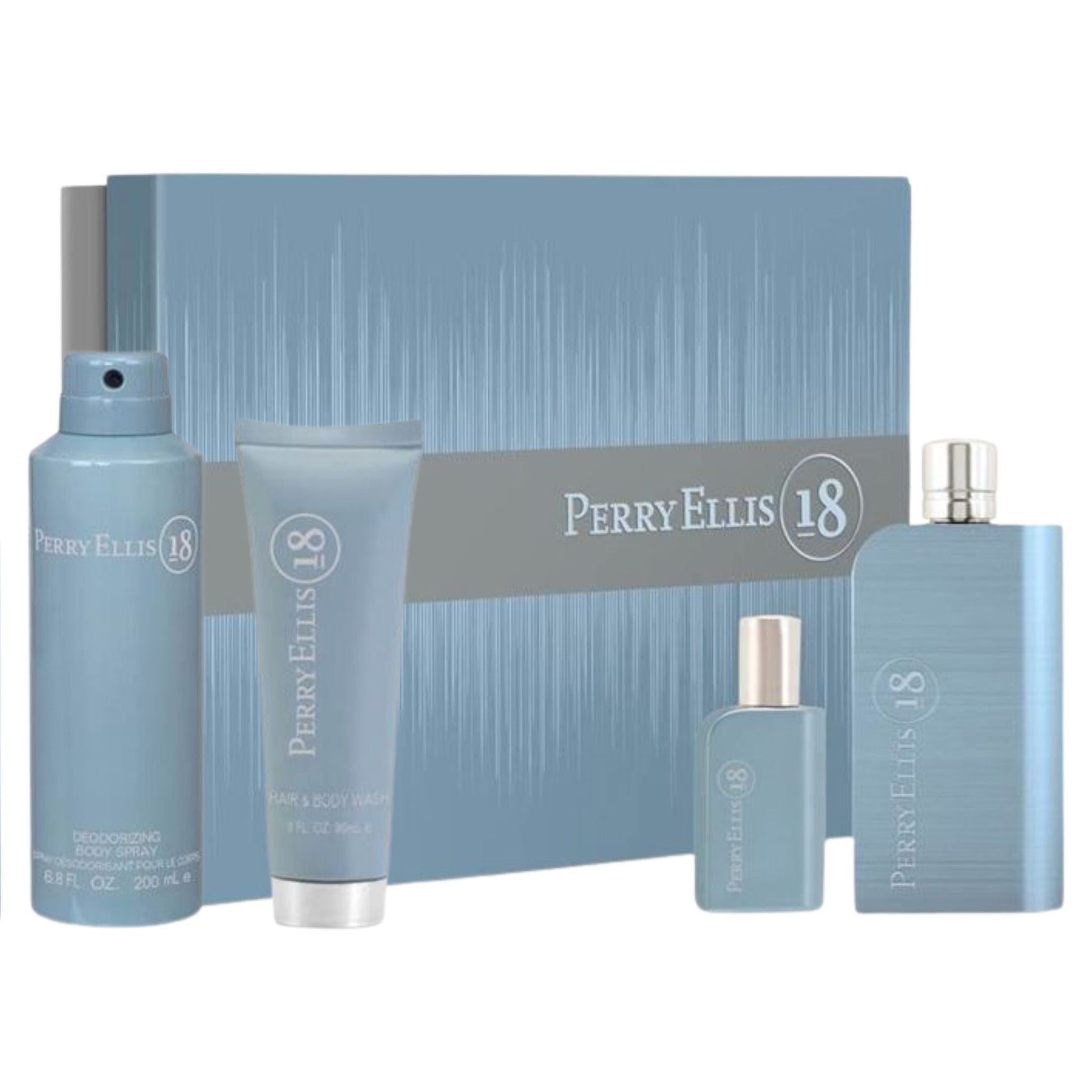 Perry Ellis 18 4-Piece Set 3.4oz Men EDT Spray by Perry Ellis