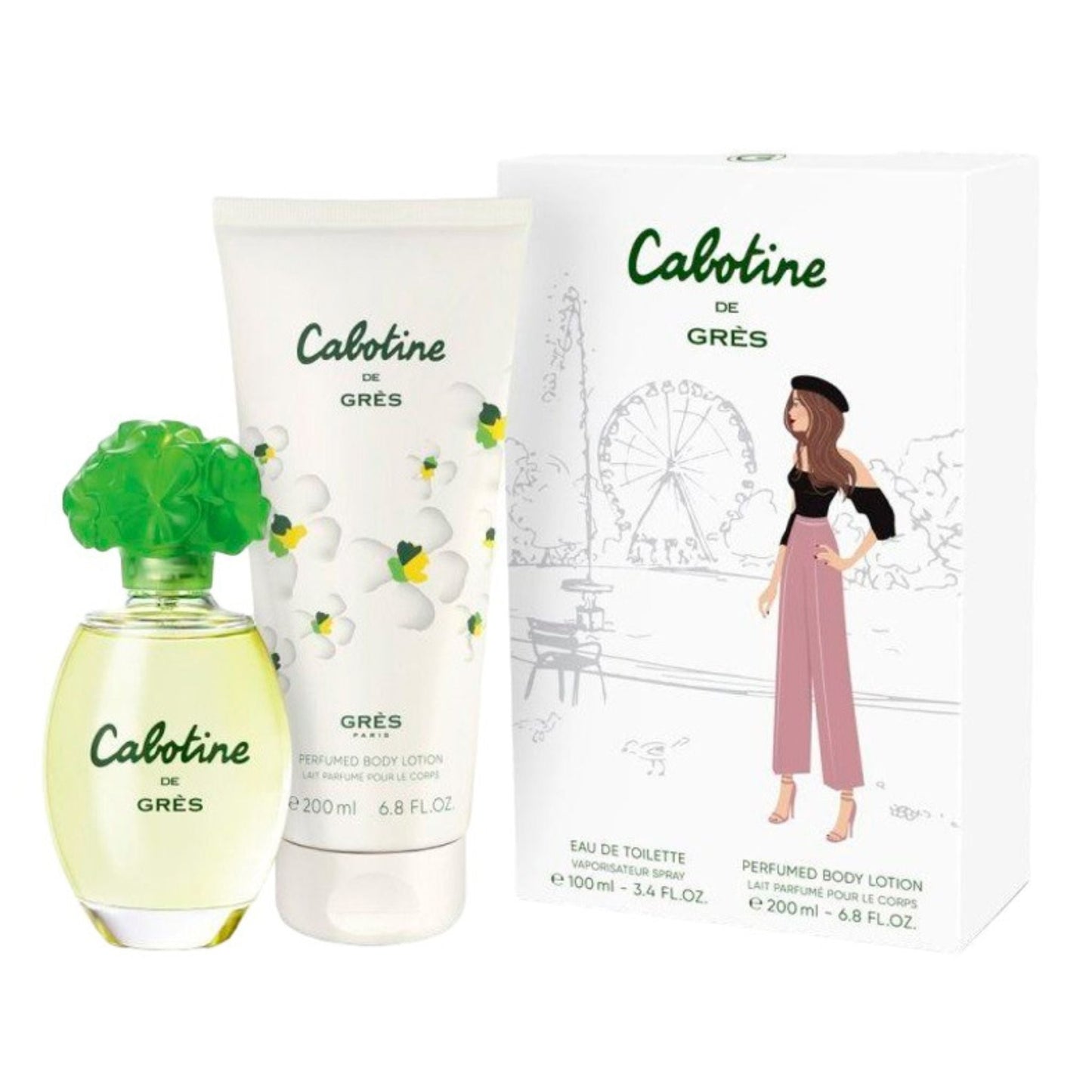 GresCabotine 2-Piece Set 3.4oz Women EDT Spray by Gres