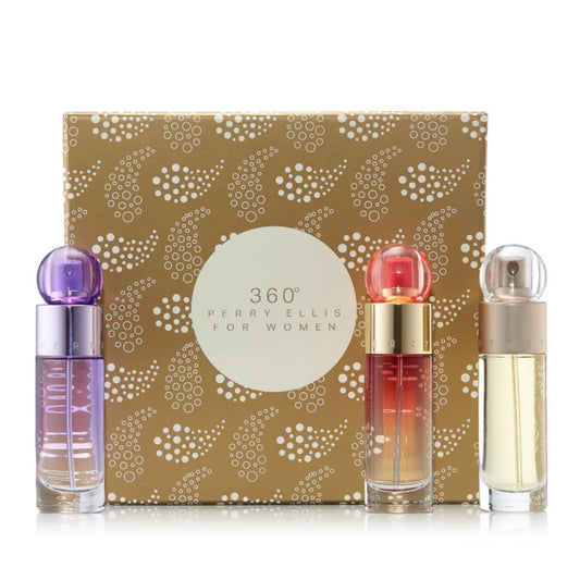 Perry Ellis 360 Trio 3-Piece Set 1.0oz Women EDT Spray by Perry Ellis