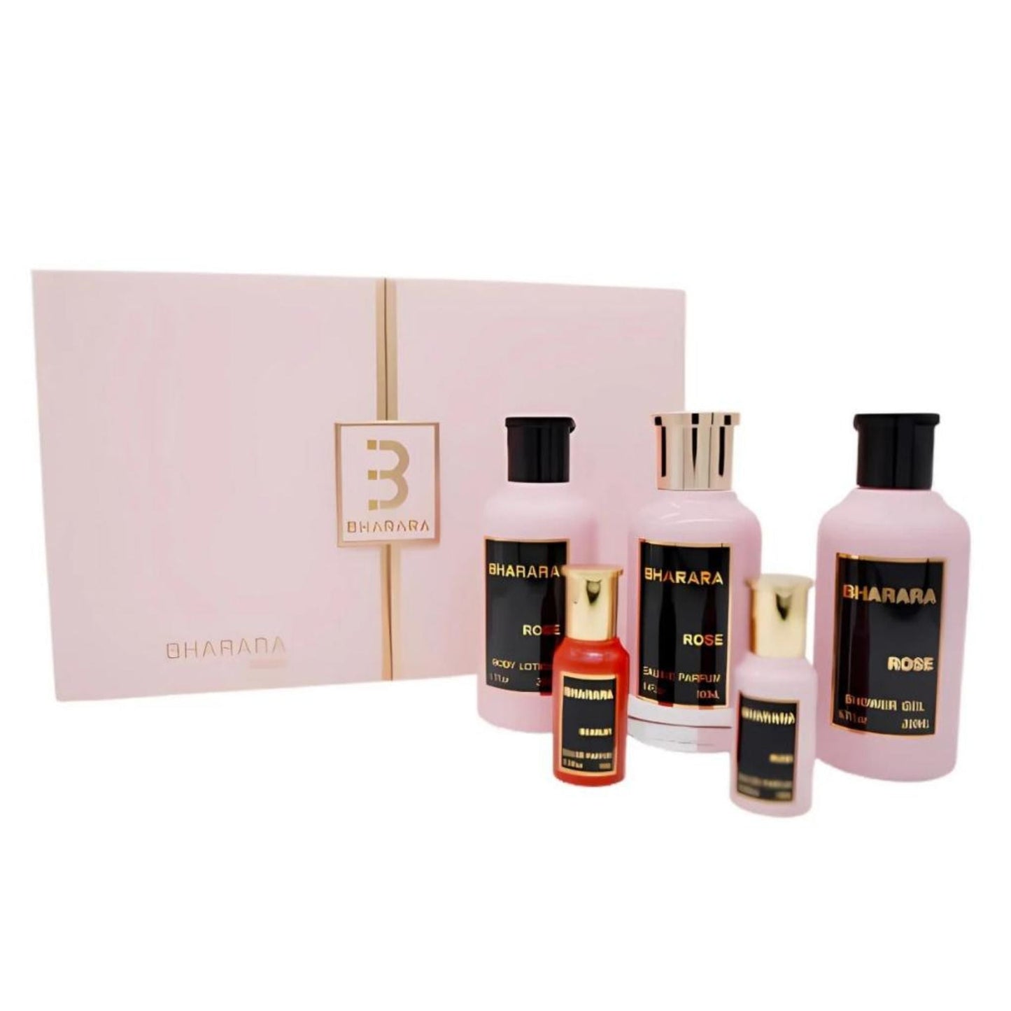 Bharara Rose 5-Piece Set 3.4oz Women EDP Spray by Bharara