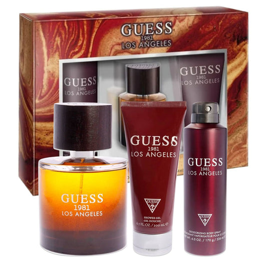 Guess 1981 Los Angeles 3-Piece Set 3.4oz Men EDT Spray by Guess