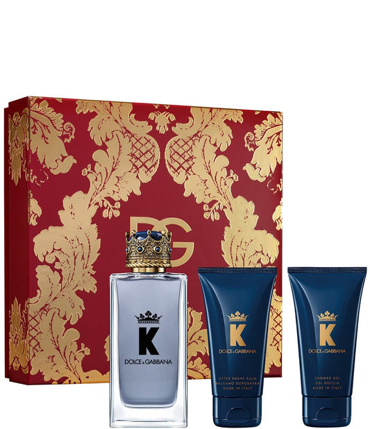 Dolce & Gabbana (K) 3-Piece Set 3.4oz Men EDT Spray by Dolce & Gabbana