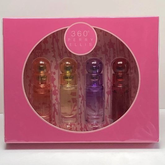 Perry Ellis 360 Mini 4-Piece Set O.25oz Women EDP Spray by Perry Ellis