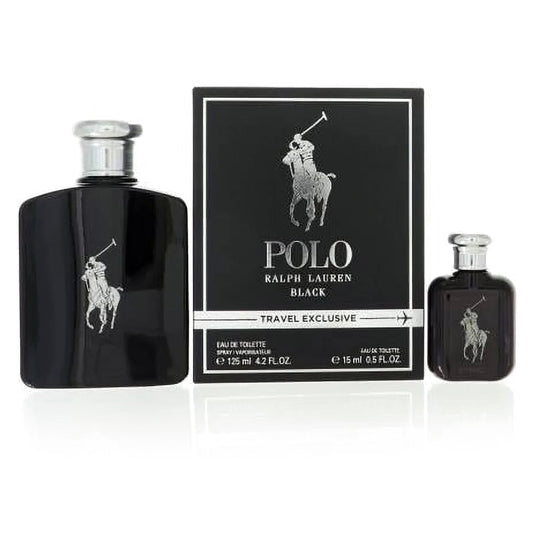 Ralph Lauren Polo Black 2-Piece Set 4.2oz Men EDT Spray by Ralph Lauren