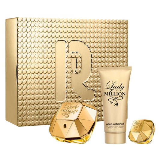 Lady Million 3-Piece Set 2.7oz Women EDP by Paco Rabanne