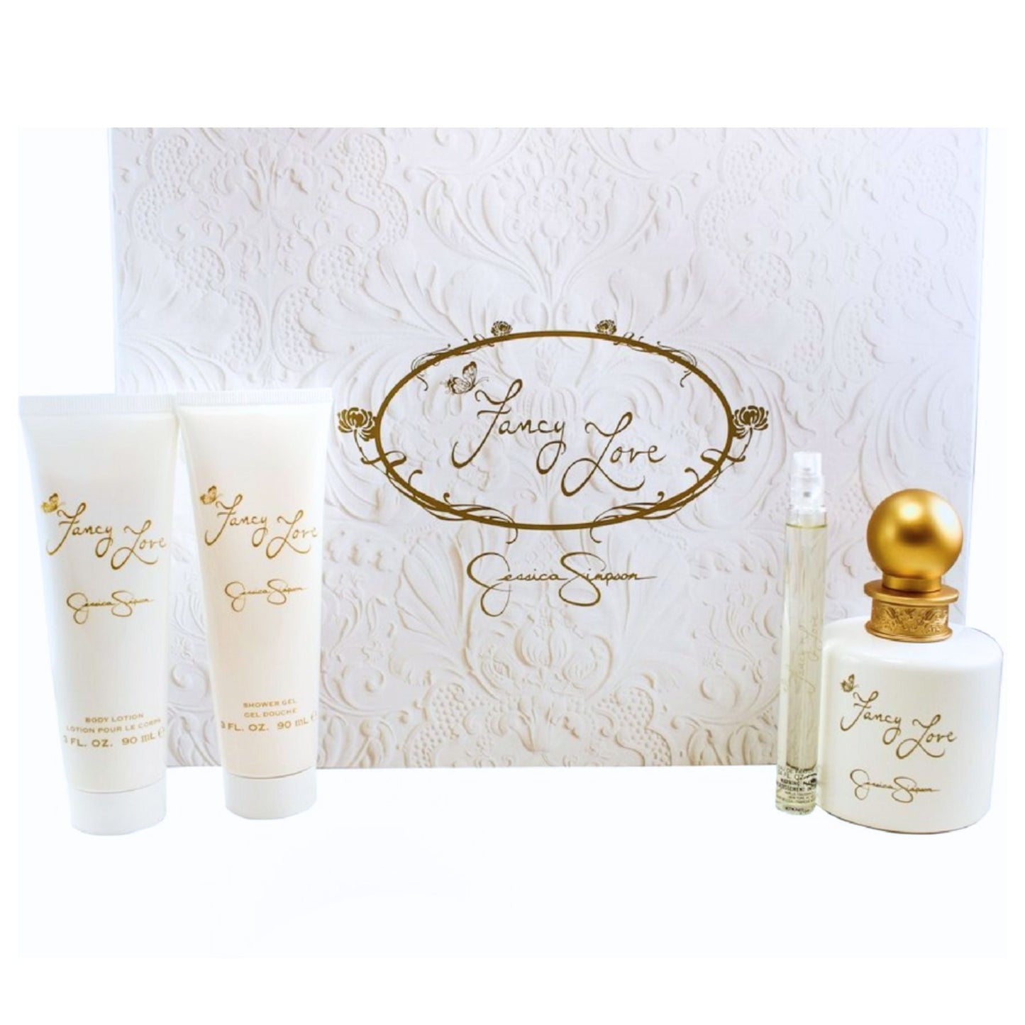 Jessica Simpson Fancy Love 4-Piece Set 3.4oz Women EDP Spray by Jessica Simpson