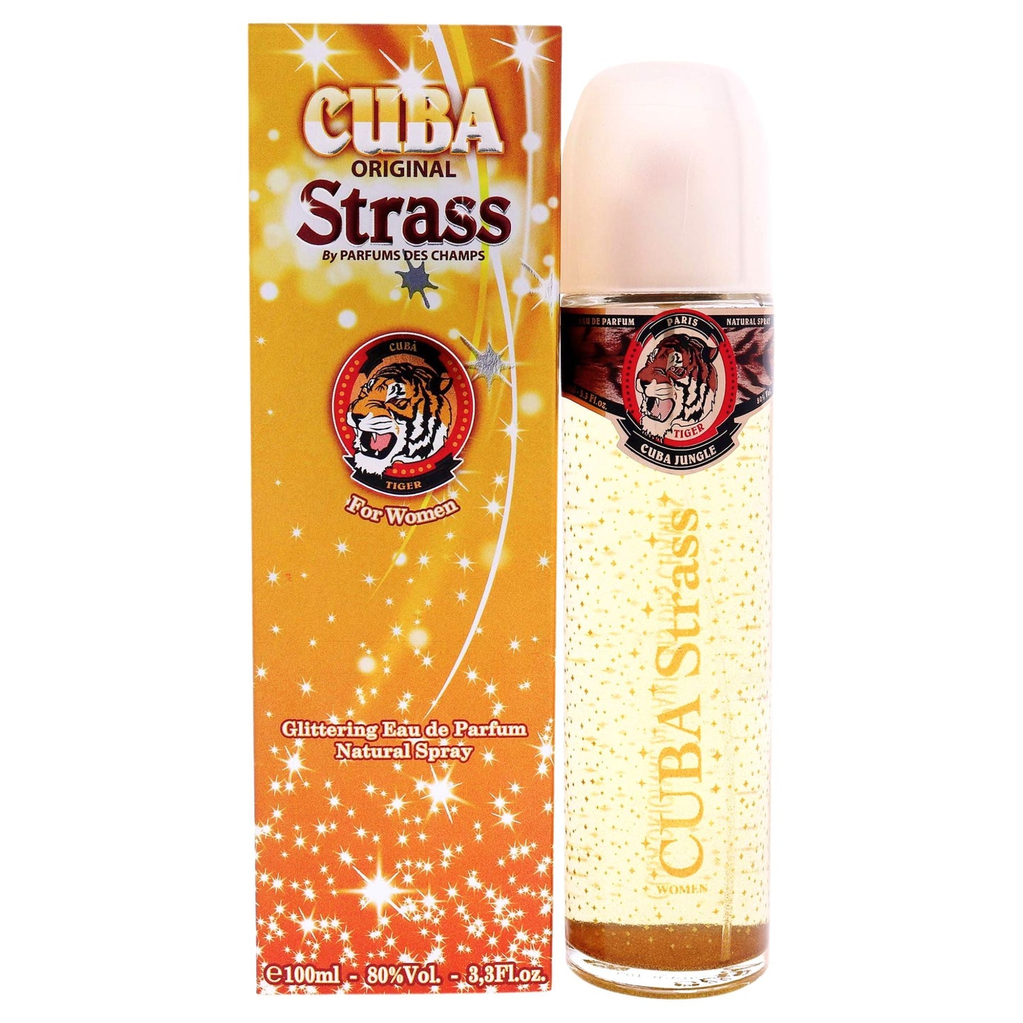 Cuba Strass Tiger 3.4oz Women EDT Spray by Cuba