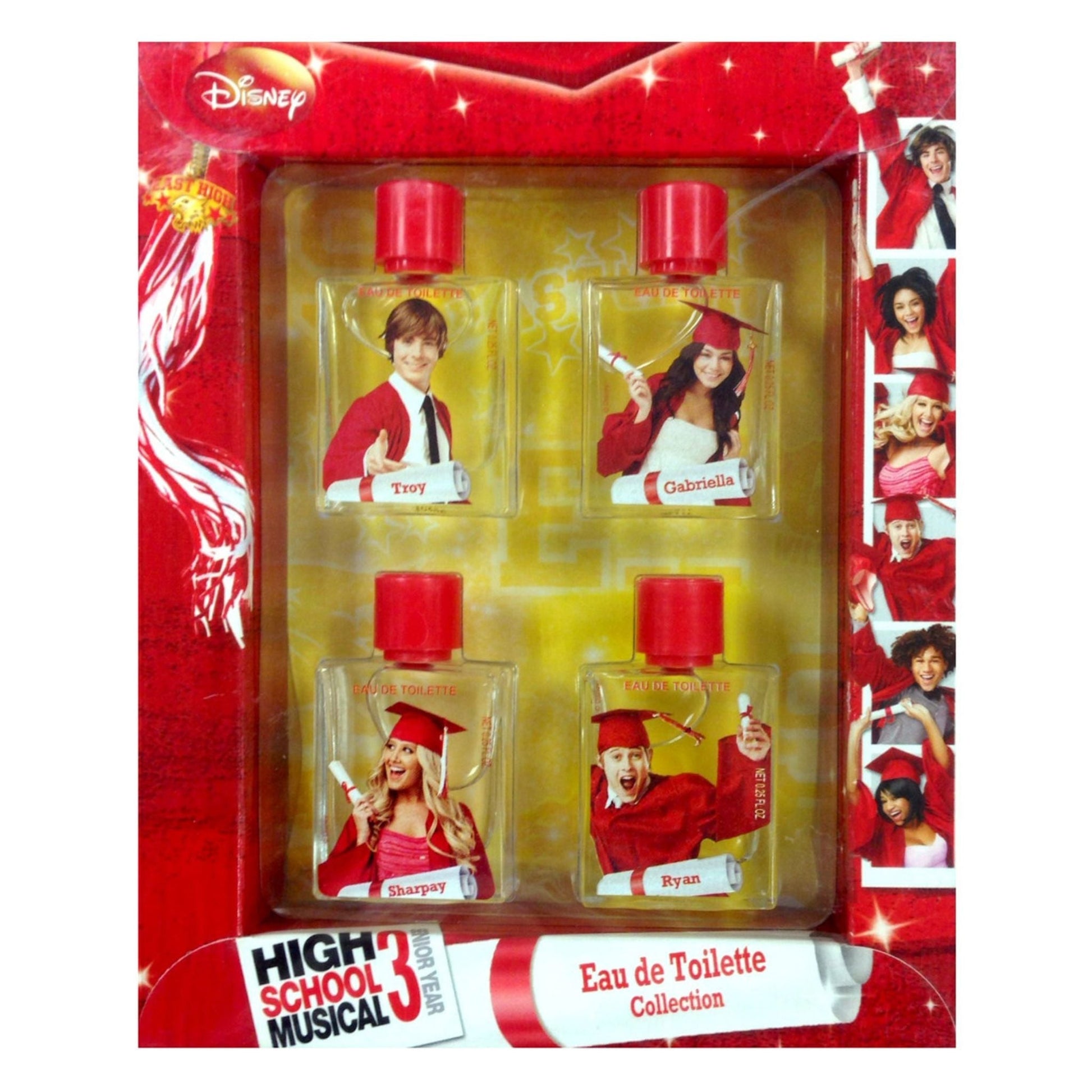 High School Frame 4-Piece Set 0.7oz Kids EDT Spray by Disney
