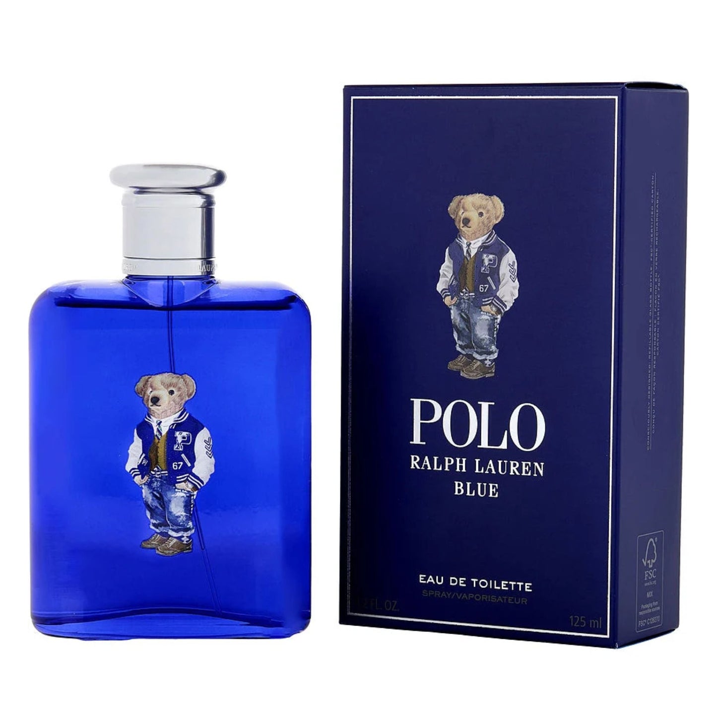 Ralph Lauren Polo Blue Holiday Bear 4.2oz Men EDT Spray by Ralph Lauren