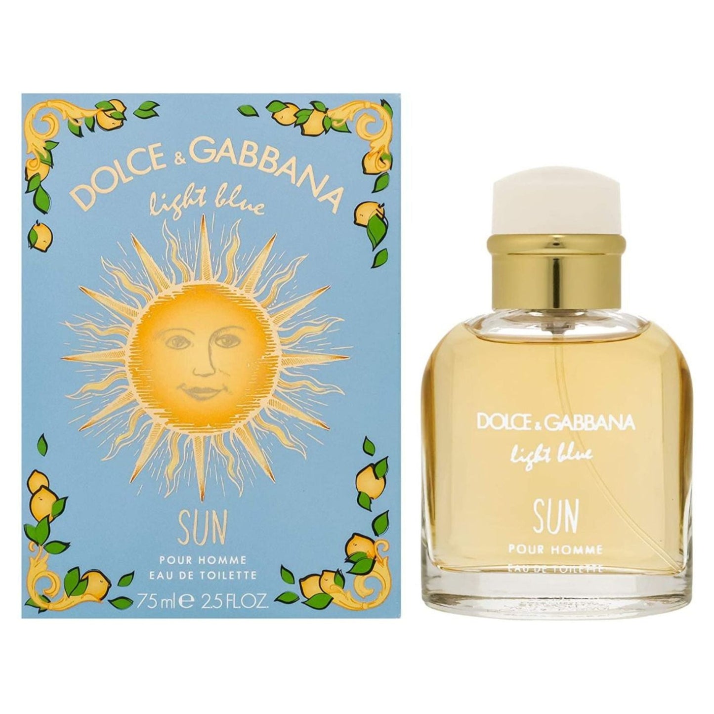 Dolce & Gabbana Light Blue Sun 2.5oz Men EDT Spray by Dolce & Gabbana