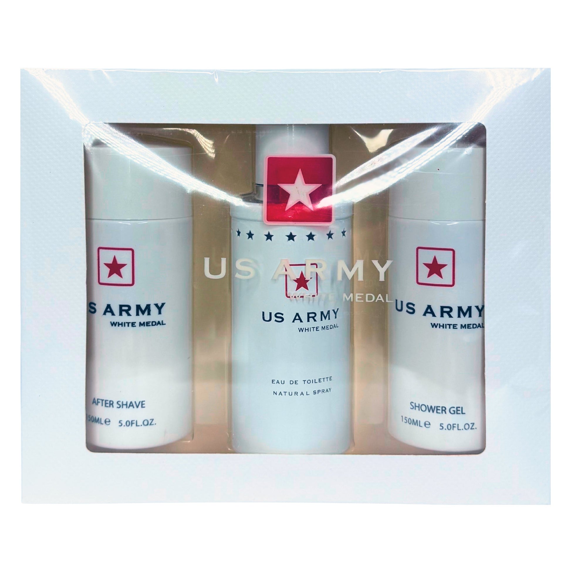 Revolution Parfums Us Army White 3-Piece Set 3.4oz Men EDT Spray by Revolution Parfums