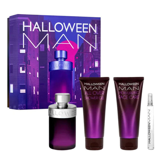Jesus Del Pozo Halloween Man 4-Piece Set 4.2oz Men EDT Spray by Jesus Del Pozo