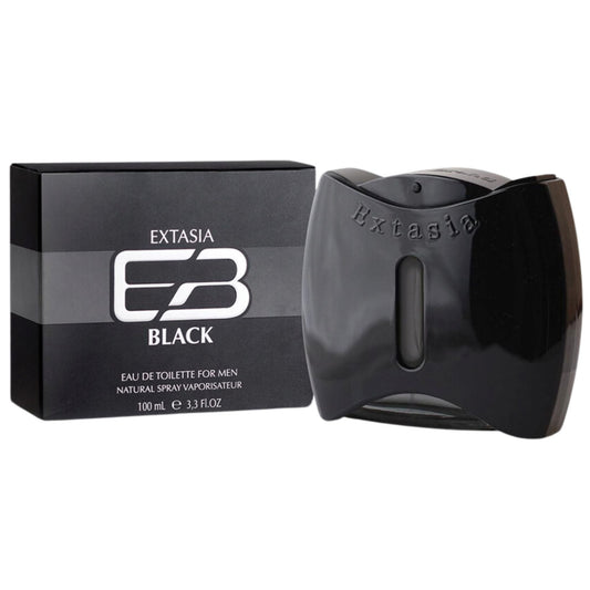New Brand Extasia Black 3.3oz Men EDT Spray by New Brand