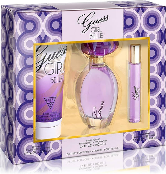 Guess Girl Belle 3-Piece Set 3.4oz Women EDT Spray by Guess