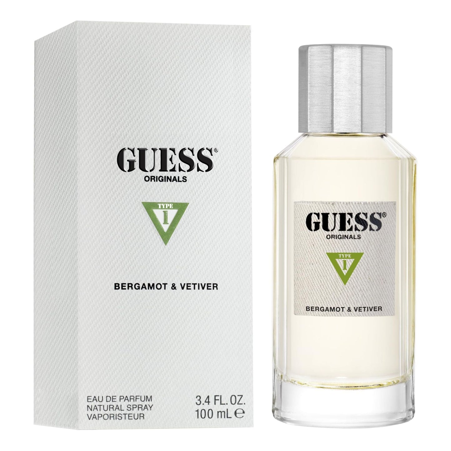 Guess Bergamot Vetiver 3.4oz Men by Guess