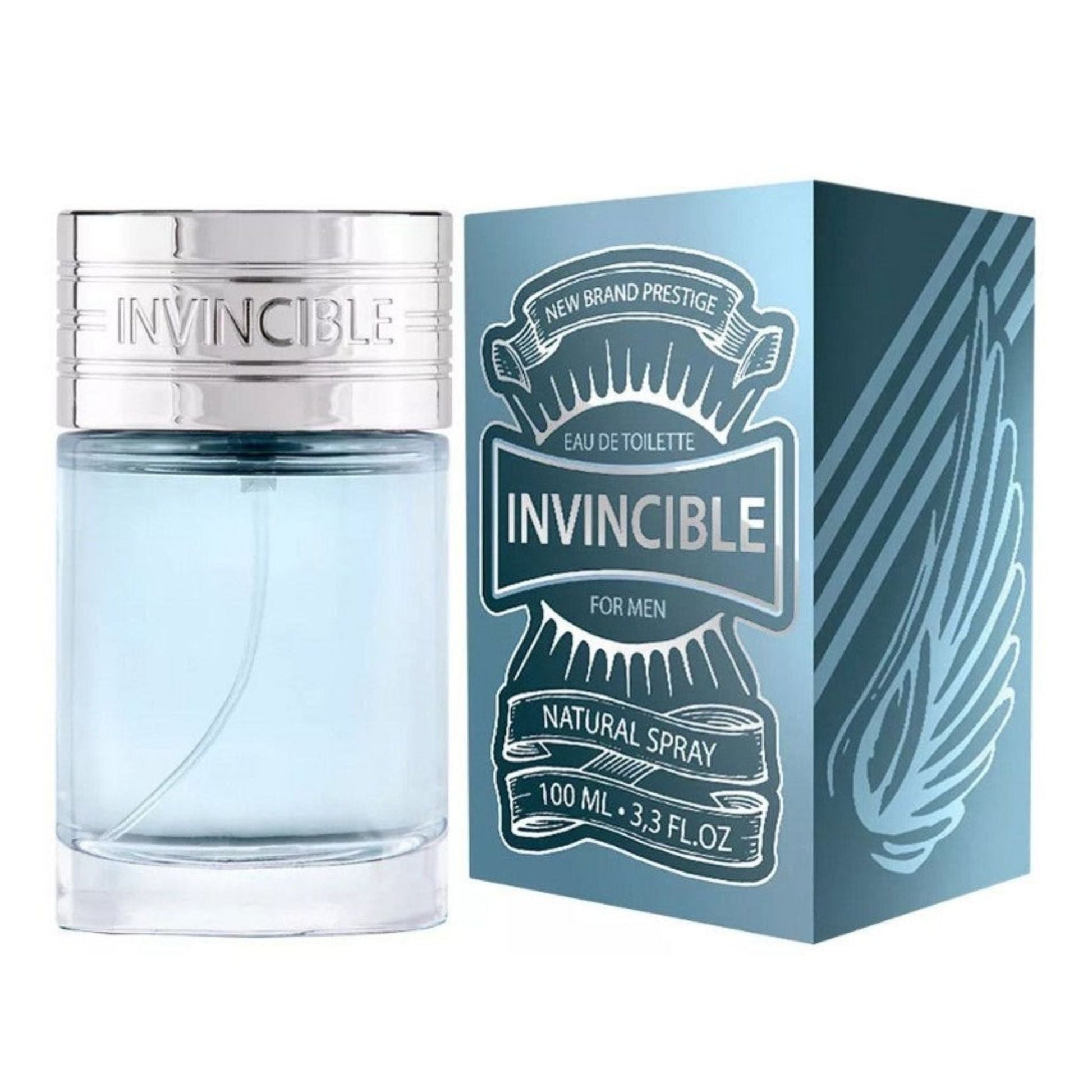 New Brand Invincible Nb 3.3oz Men EDT Spray by New Brand